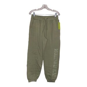 NEW BP Wildfang Really Real Organic Cotton Logo Jogger Women XS Drawstring Waist